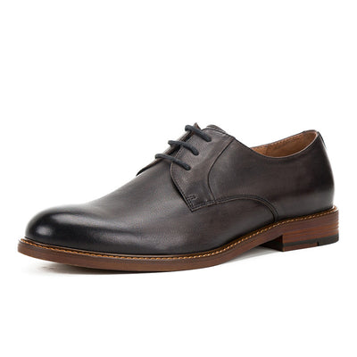 Zapatos Derby Ejecutivos de Cuero con Cordones - Estilo Británico Versátil - Image 8