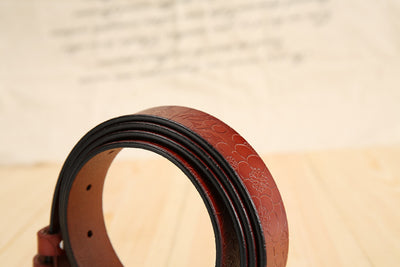 Cinturón de Cuero Grabado para Mujer - Versátil y Elegante - Image 11