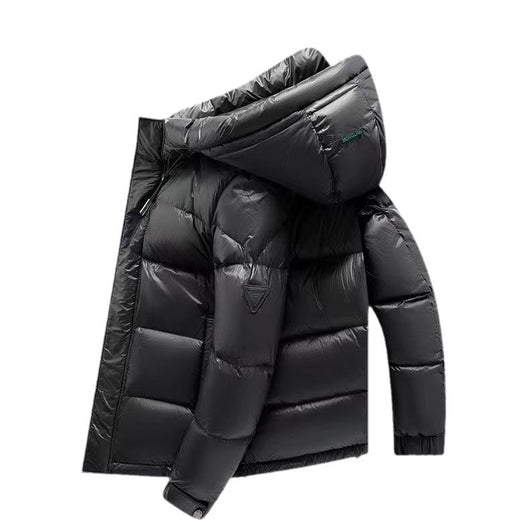 Chaqueta de Plumón Invierno Hombre con Grafeno - Abrigo Térmico Impermeable Negro y Dorado - Image 5