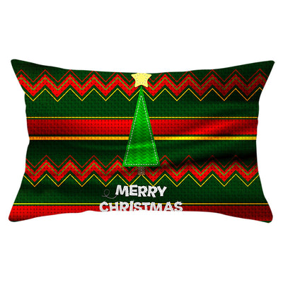 Funda de Almohada Navideña Serie Verde con Estampado Piel de Melocotón - Image 32