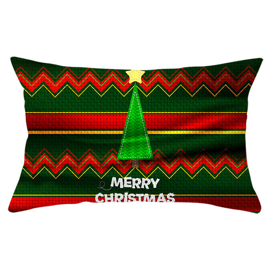 Funda de Almohada Navideña Serie Verde con Estampado Piel de Melocotón - Image 32
