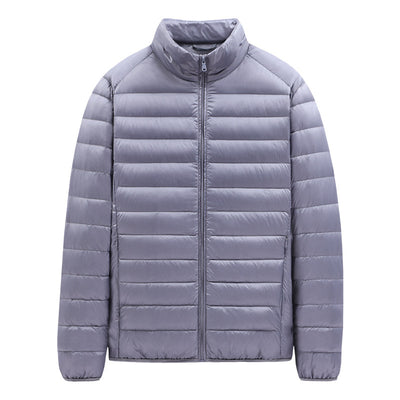 Chaqueta de Plumas Ligera para Hombre con Cuello Alto - Image 11