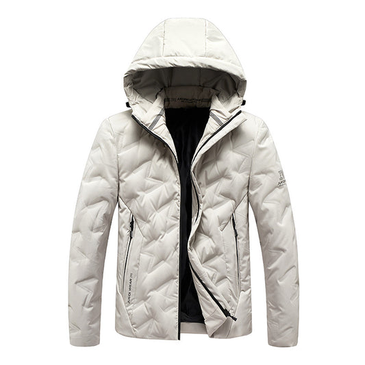 Chaqueta Acolchada con Capucha Estilo Coreano Slim Fit - Image 2