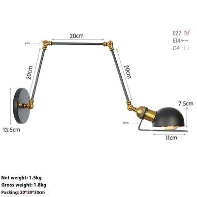 Lámpara LED de Pared Articulada para Estudio y Dormitorio - Image 6