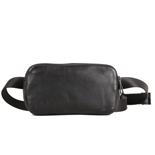 Bolsa de Cintura en Cuero Genuino con Acabado Premium