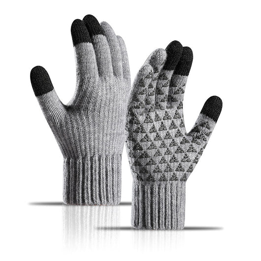 Guantes de Alpaca Tejidos Gruesos con Forro de Terciopelo y Pantalla Táctil para Invierno - Image 7