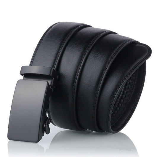 Cinturón para Hombre con Hebilla Deslizante Negro - Image 9