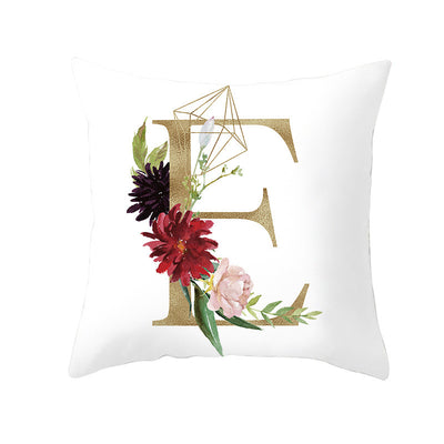 Funda de Almohada Nórdica con Letras Doradas y Diseño Geométrico - Image 43