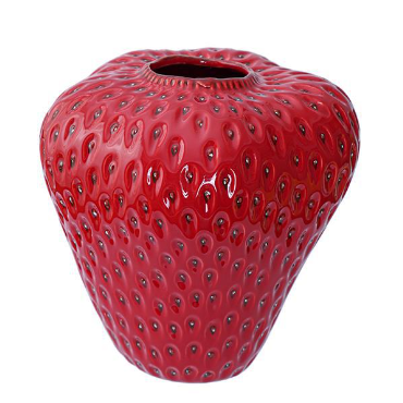 Florero de Cerámica Artesanal con Diseño de Fresa - Image 8