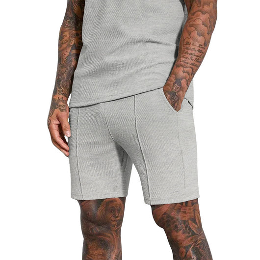 Conjunto Polo Texturizado V-neck y Shorts para Hombre - Image 9