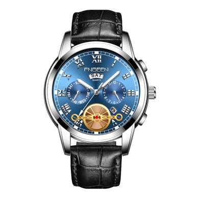 Reloj Multifunción Tourbillon Acero Inoxidable con Banda de Acero - Image 7