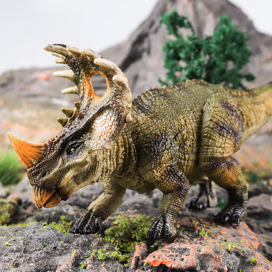 Dragón Cornudo Dinosaurio Simulado - Juguete Educativo para Niños