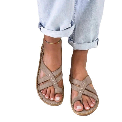 Sandalias Cuña Retro Mujer Talla Grande Estilo Europeo Casual - Image 11