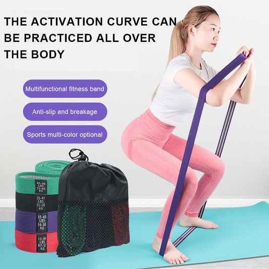 Bandas Elásticas de Tela para Ejercicio - Set Completo de Resistencia para Entrenamiento