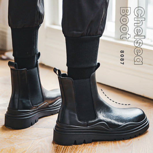 Botas Martin Retro Británicas para Hombre - Estilo Clásico Mid-tube - Image 2