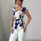 Blusa Fresca sin Mangas con Cuello Cuadrado para Mujer