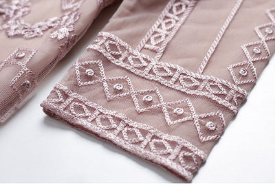 Vestido Slim Fit Elegante con Detalles Diamante - Image 2