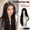Peluca Larga Mujer Cabello Natural Liso Frente Encaje Completo Premium