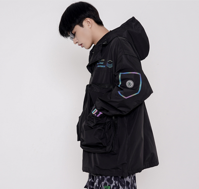 Chaqueta de Trabajo para Hombre con Letras Reflectantes Láser - Image 7