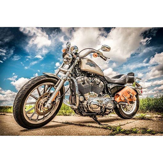 Cuadro Decorativo Motocicleta Diamante de Cristal Multicolor - Image 16