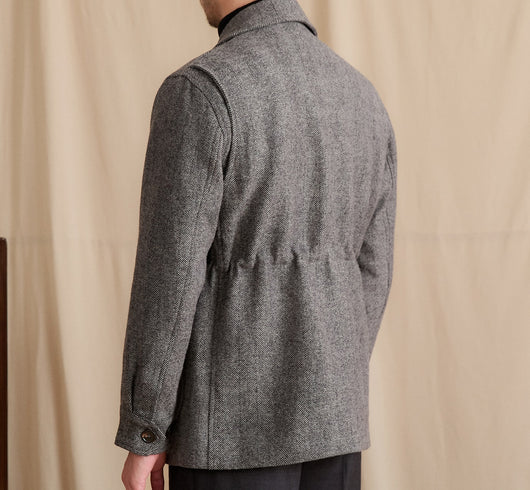 Blazer Ejecutivo de Lana con Cuello Italiano para Hombre - Image 3