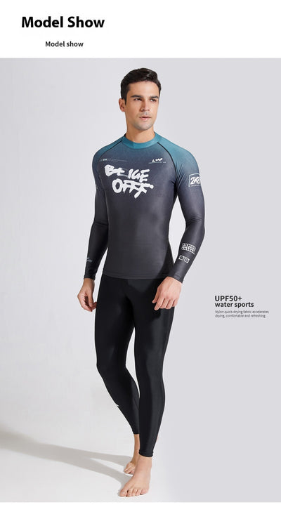 Traje de Baño Manga Larga Secado Rápido para Hombre - Image 10
