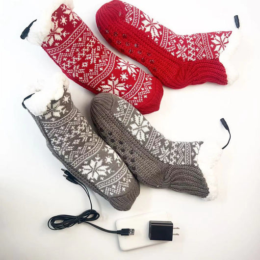 Calcetines Térmicos Calefactables USB para Casa
