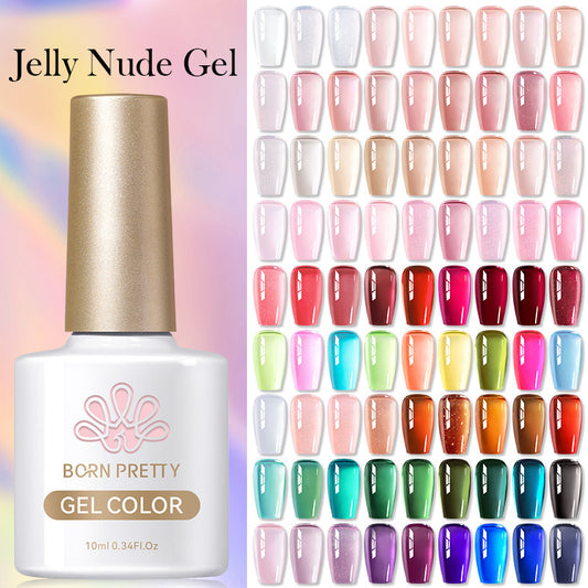 Esmalte de Uñas Gel UV Transparente Efecto Gelatina Fotocurable