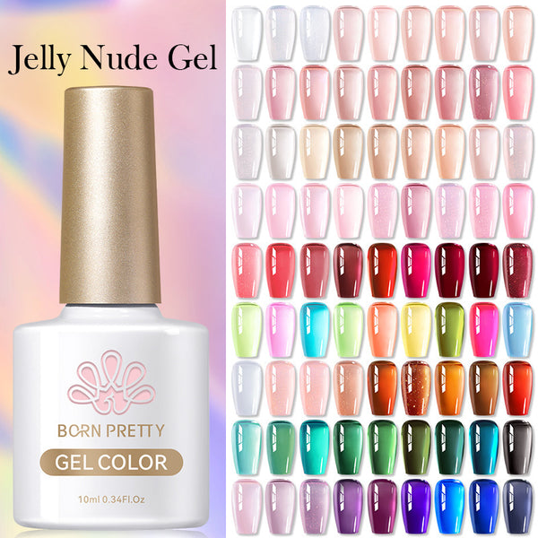 Esmalte de Uñas Gel UV Transparente Efecto Gelatina Fotocurable