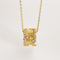 Gold Rotating Bead Necklace Simple Niche Chic Net Red Turning Bead Necklace B746