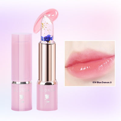 Labial Gel Cambia Color con Flores - Hidratación Duradera sin Transferencia - Image 4