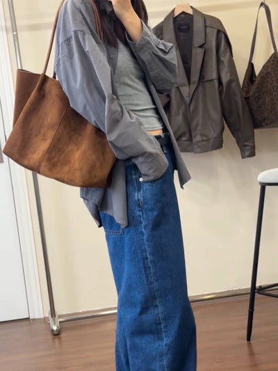 Bolso Tote Retro de Gran Capacidad para Otoño e Invierno - Image 13