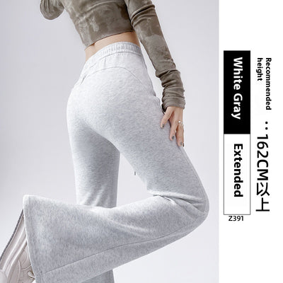 Pantalones Deportivos Acampanados Forrados en Fleece para Mujer - Cintura Alta Reductora - Image 14