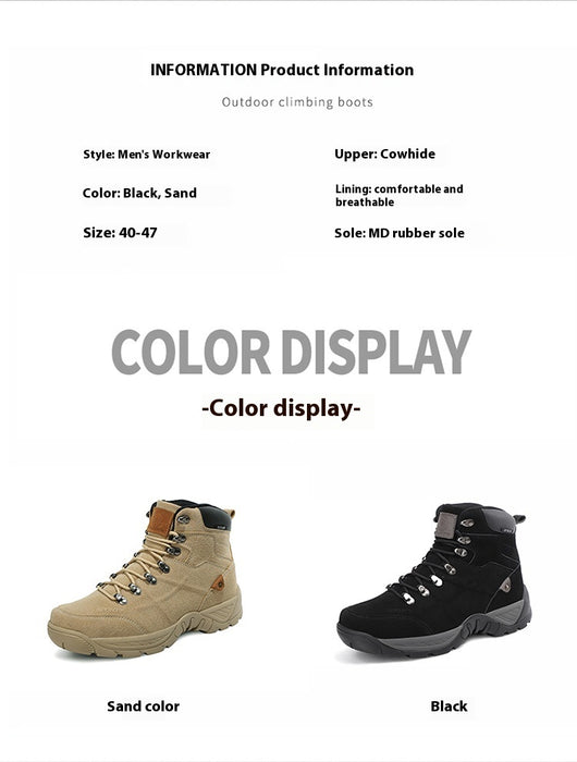 Botas de Montaña Impermeables Talla Grande para Hombre - Otoño e Invierno - Image 19