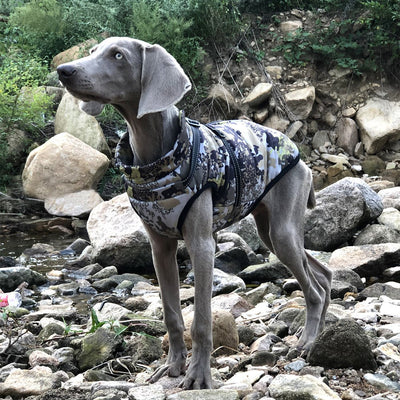 Abrigo Impermeable Camuflaje para Perros Grandes con Algodón Acolchado y Reflectivos - Image 8
