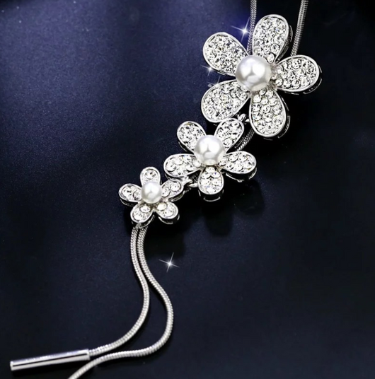 Collar Cadena de Suéter Copo de Nieve Cristal - Largo y Elegante - Image 34