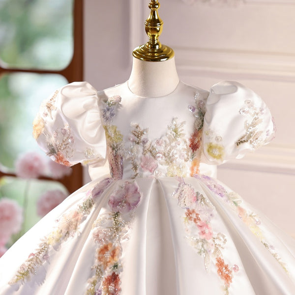 Vestido de Lujo para Presentación de Piano - Disfraz de Actuación Infantil