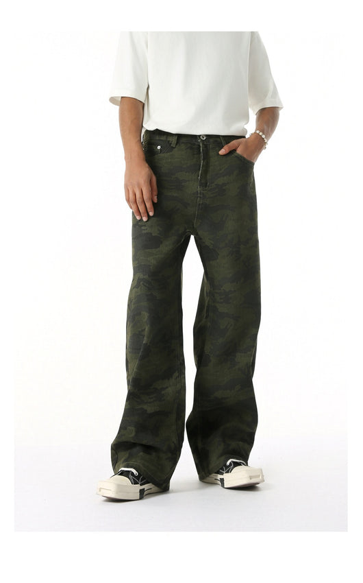 Jeans Rectos Estilo Camuflaje Lavado Clásico - Image 29