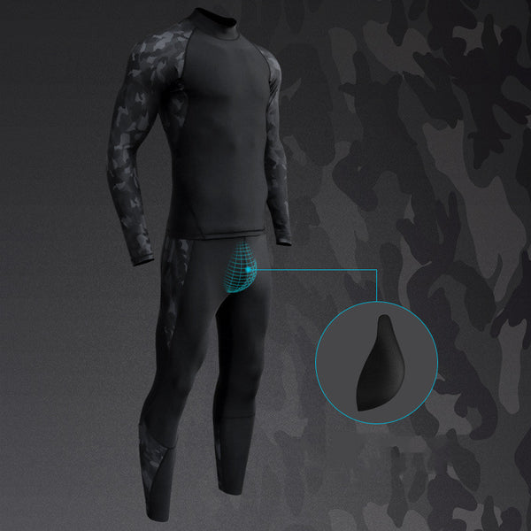 Traje de Baño Manga Larga con Protección Solar para Hombre
