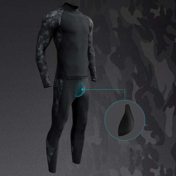Traje de Baño Manga Larga con Protección Solar para Hombre