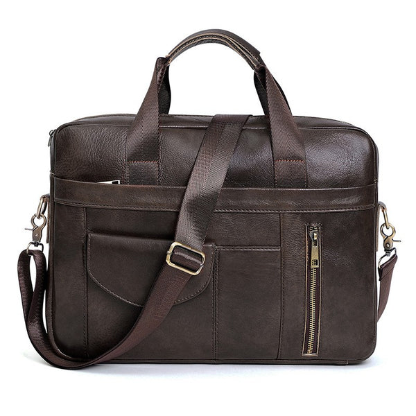 Bolso de Cuero Genuino para Hombre - Diseño Casual y Versátil - Image 4