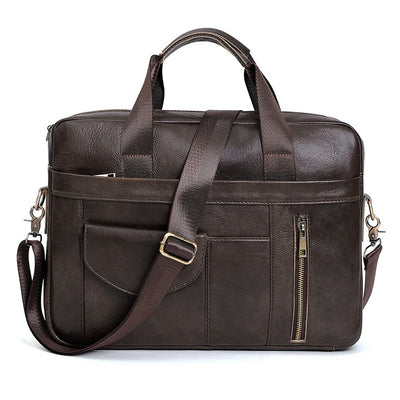Bolso de Cuero Genuino para Hombre - Diseño Casual y Versátil - Image 4