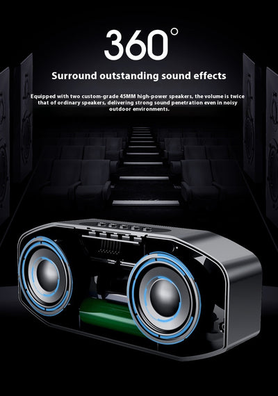 Parlante Bluetooth con Luces LED y Subwoofer Compacto - Image 11