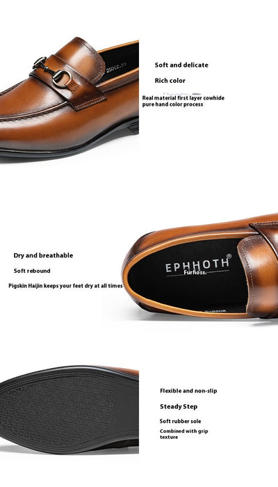Zapatos de Cuero Artesanales para Hombre - Elegancia Formal de Negocios - Image 9