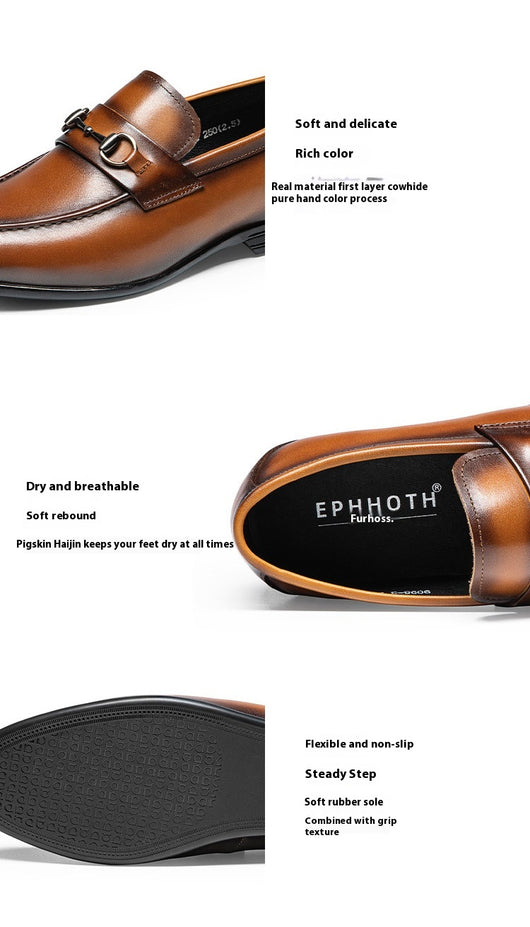 Zapatos de Cuero Artesanales para Hombre - Elegancia Formal de Negocios - Image 9
