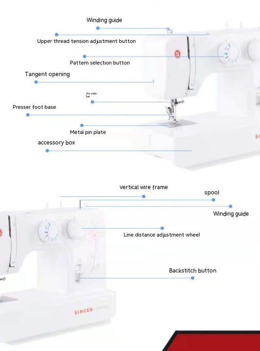 Máquina de Coser Automática Multifunción con Pedal y Overlock de Escritorio - Image 7
