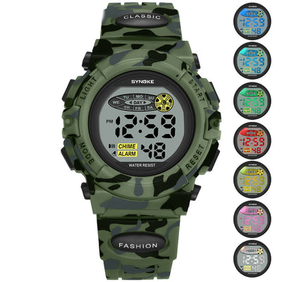 Reloj Deportivo Infantil con Luz LED y Diseño Camuflaje - Image 8