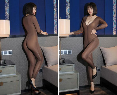 Enterizo Largo Multicolor de Seda Translúcida para Mujer - Image 11