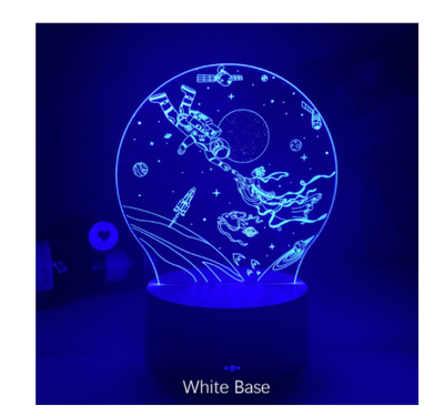 Lámpara 3D Táctil Multicolor - Luz Nocturna Decorativa
