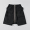 Shorts Clásicos Sideline Negro con Doble Argolla